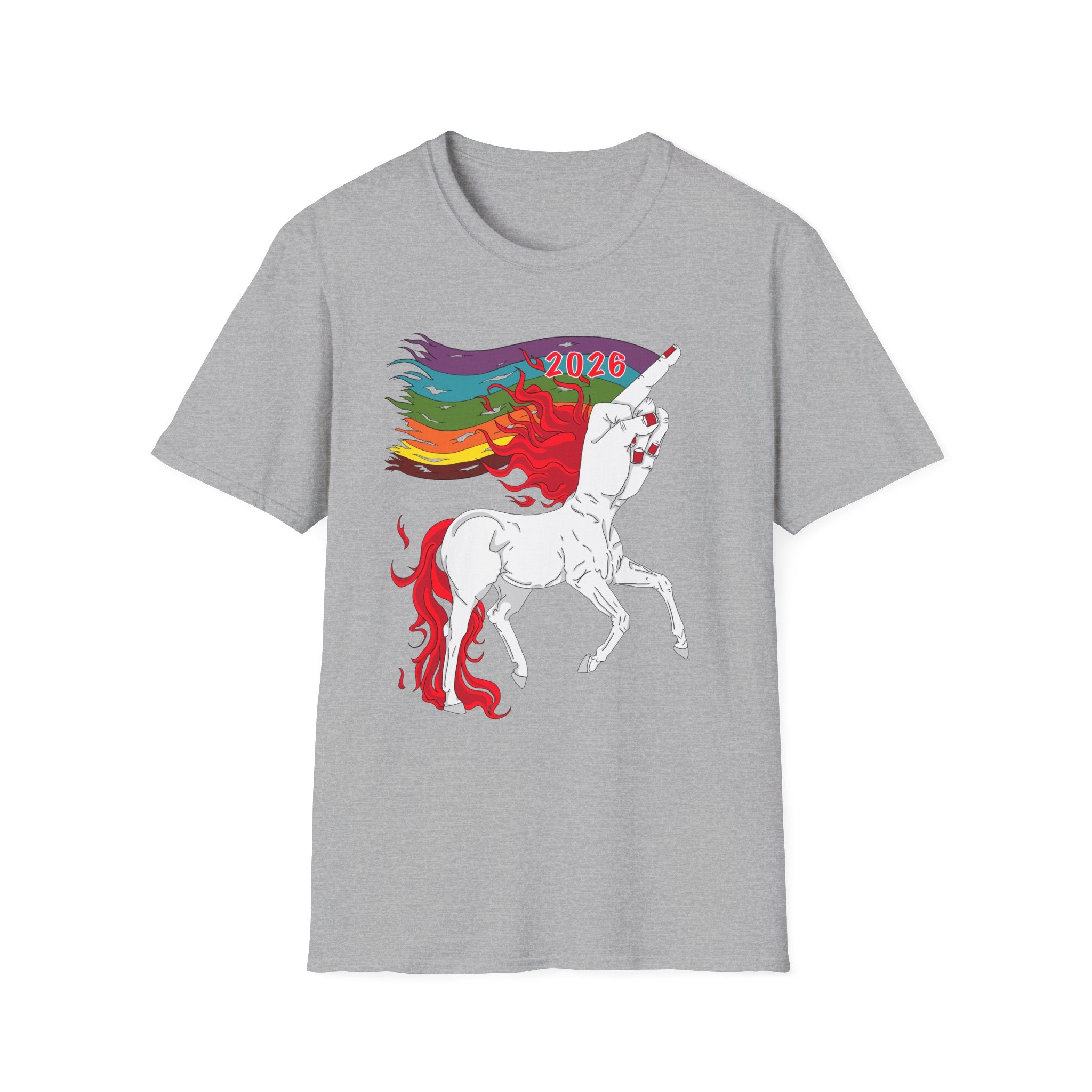 2026 Fire Horse Funny Pride Flag
