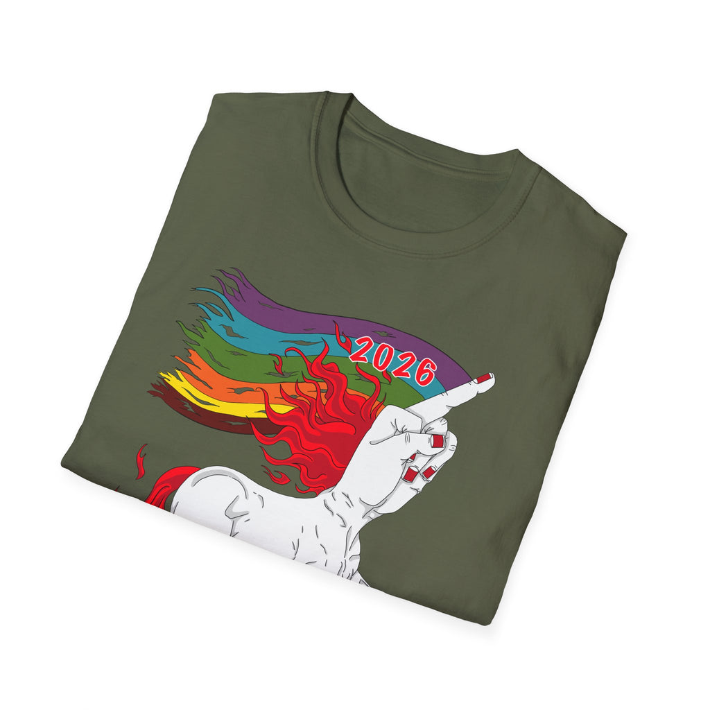 2026 Fire Horse Funny Pride Flag