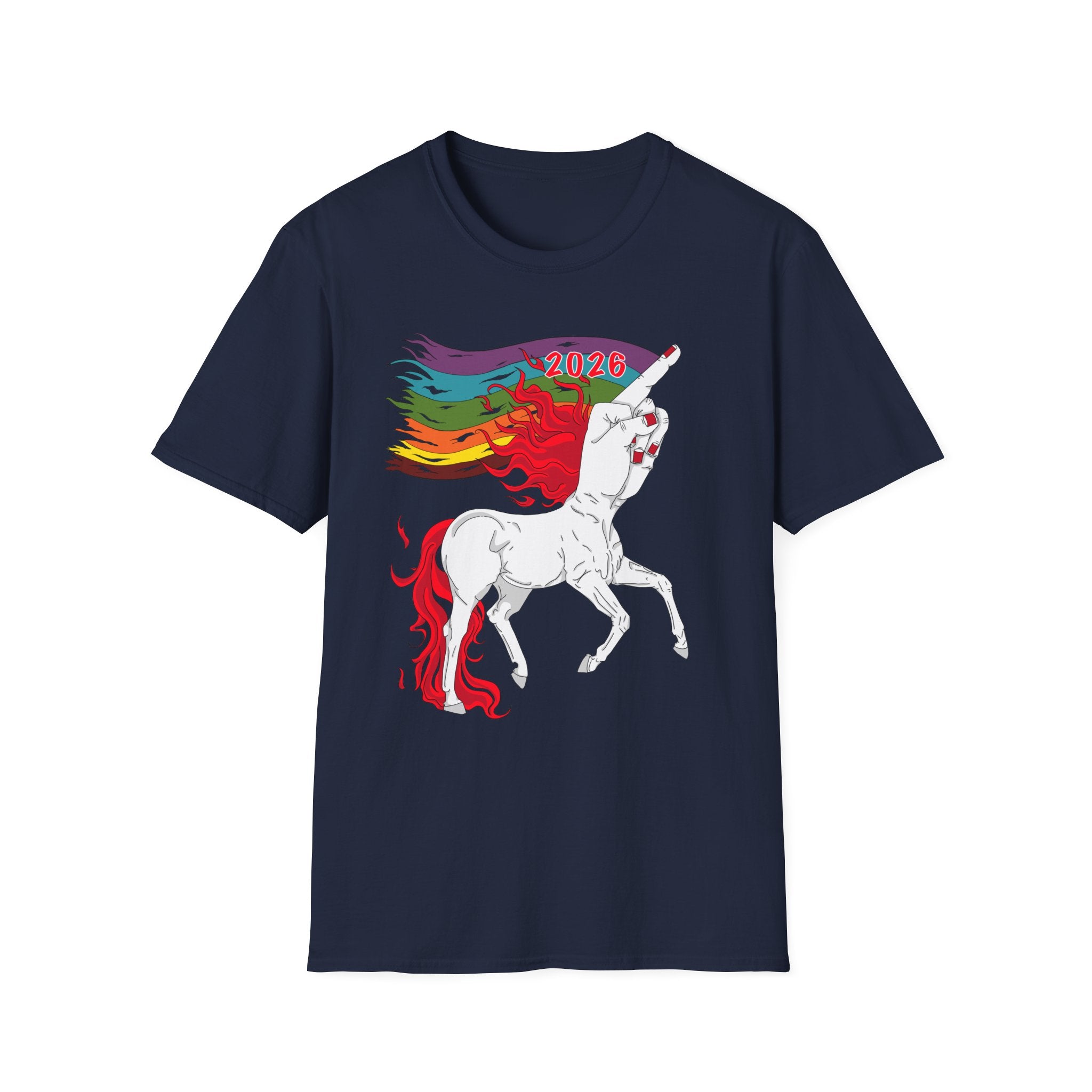 2026 Fire Horse Funny Pride Flag
