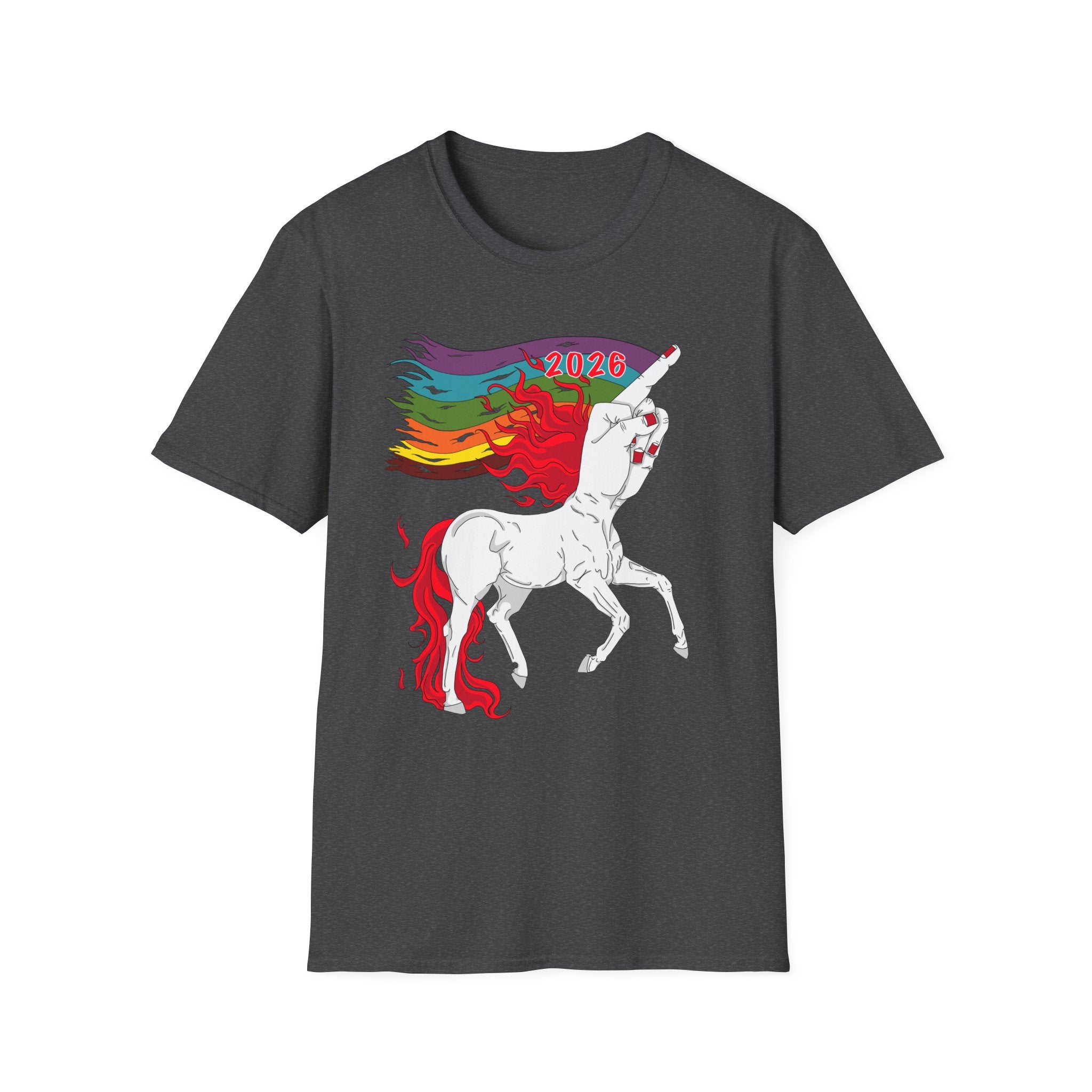 2026 Fire Horse Funny Pride Flag