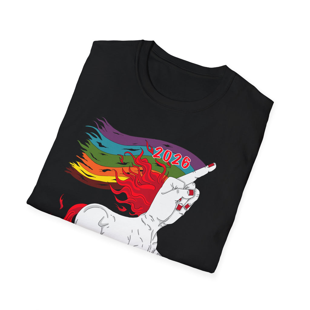 2026 Fire Horse Funny Pride Flag