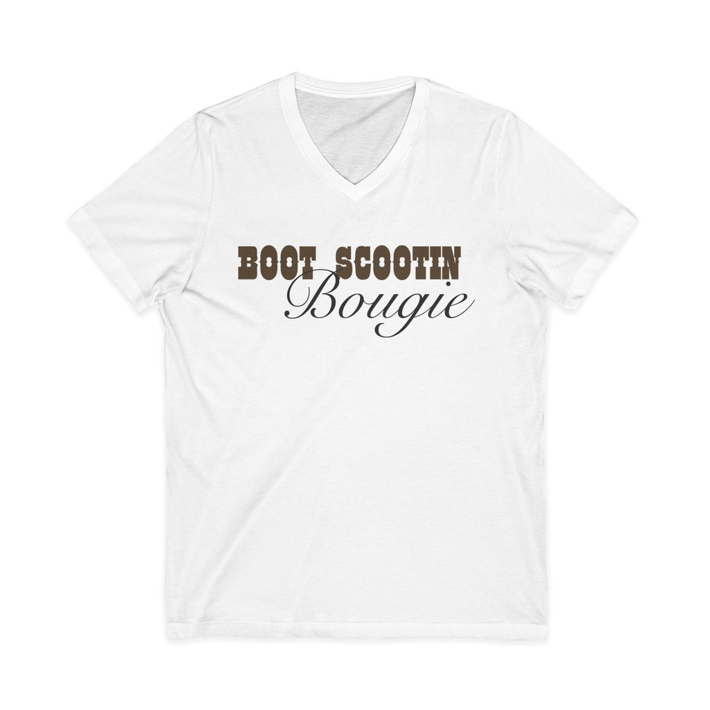 Boot Scootin' Bougie V-Neck Tee — Western Cowgirl Country Shirt
