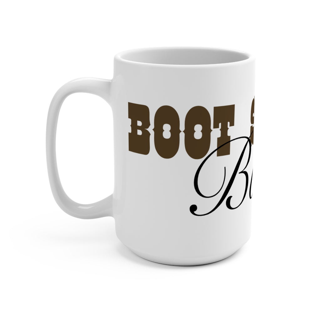 15oz Ceramic Mug — "Boot Scootin' Bougie" Funny Country Coffee Cup
