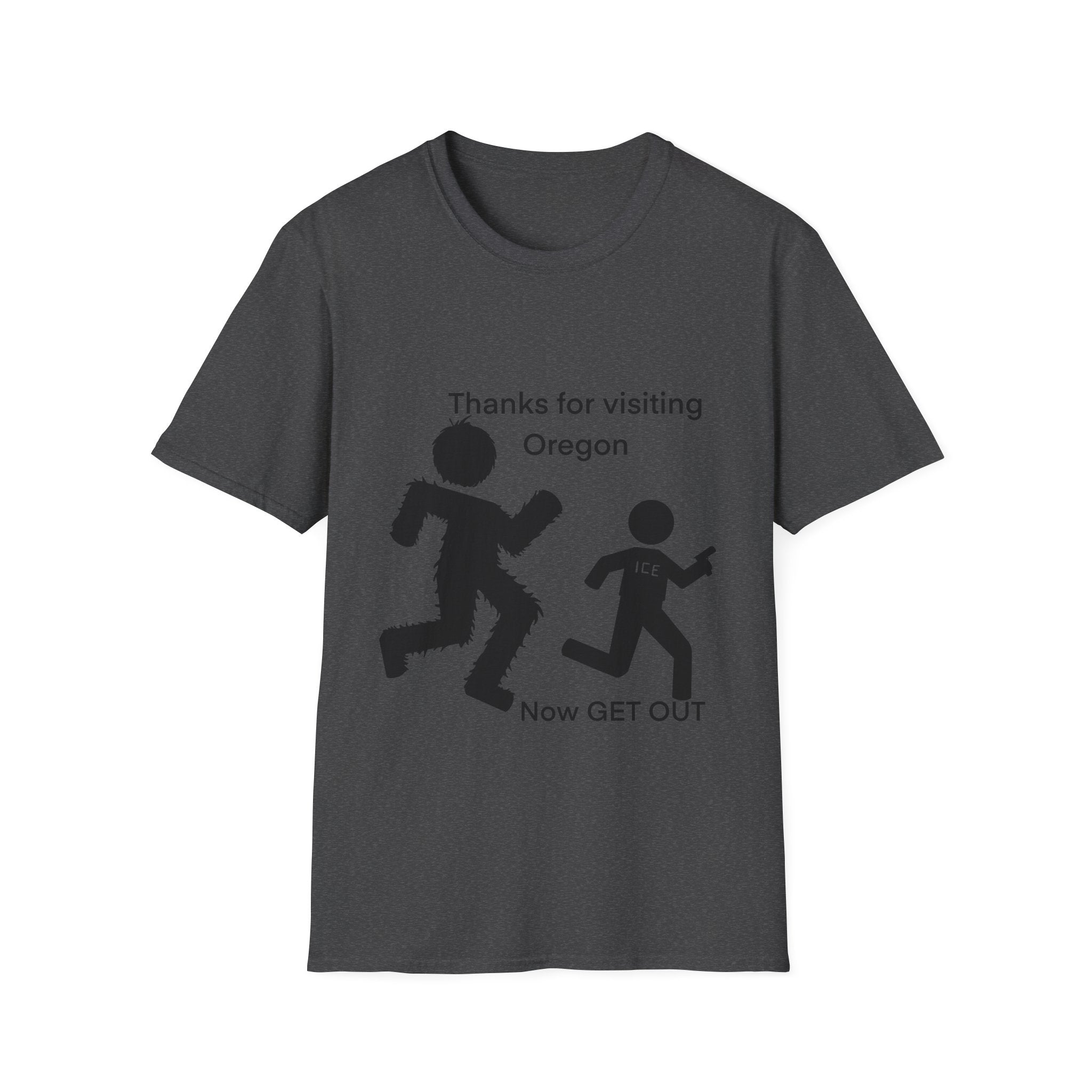 Bigfoot Chasing ICE Oregon Tshirt