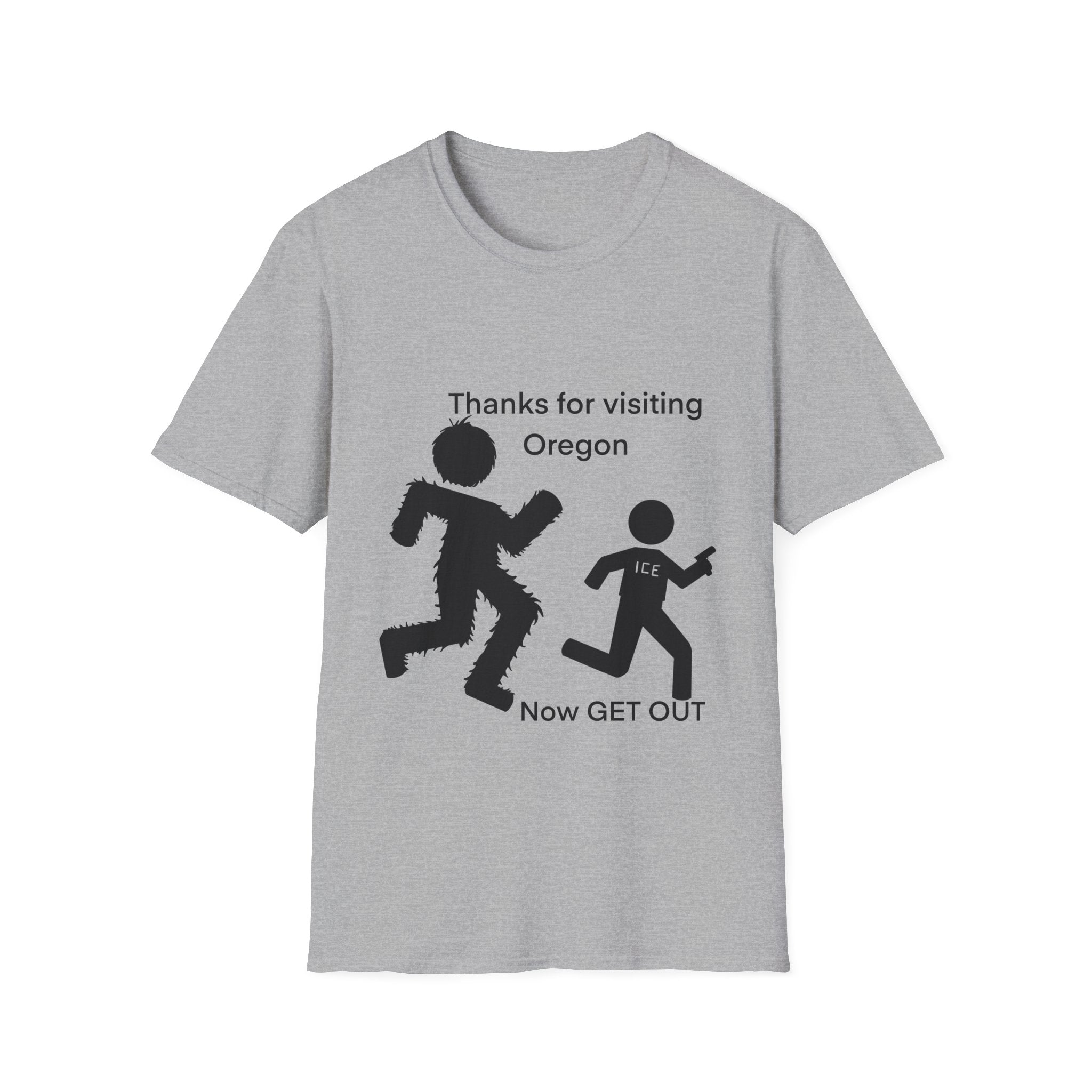 Bigfoot Chasing ICE Oregon Tshirt