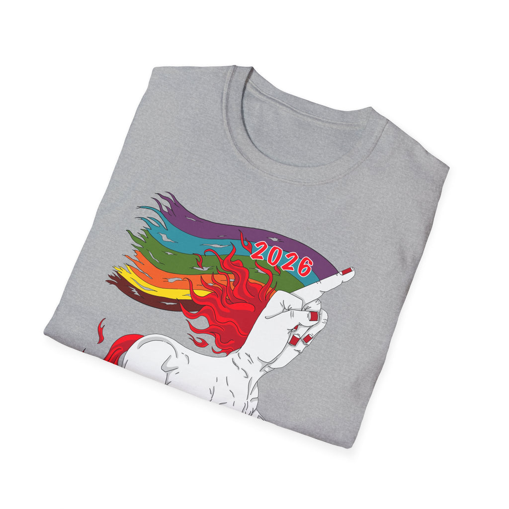 2026 Fire Horse Funny Pride Flag