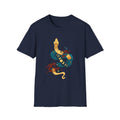 Mythic Snake Art T-Shirt — Stylized Serpent Graphic Tee