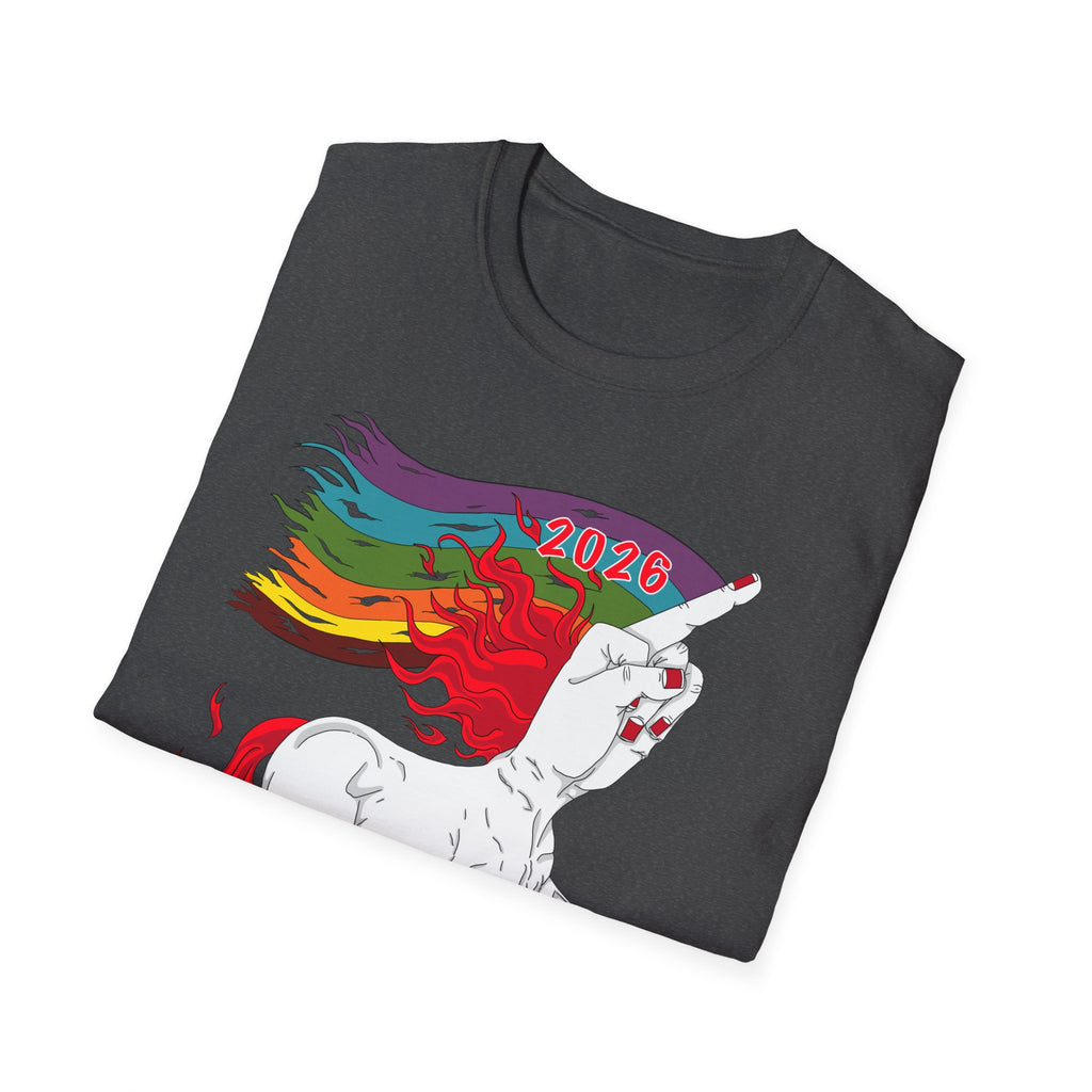 2026 Fire Horse Funny Pride Flag