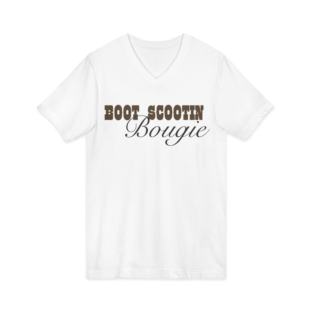 Boot Scootin' Bougie V-Neck Tee — Western Cowgirl Country Shirt