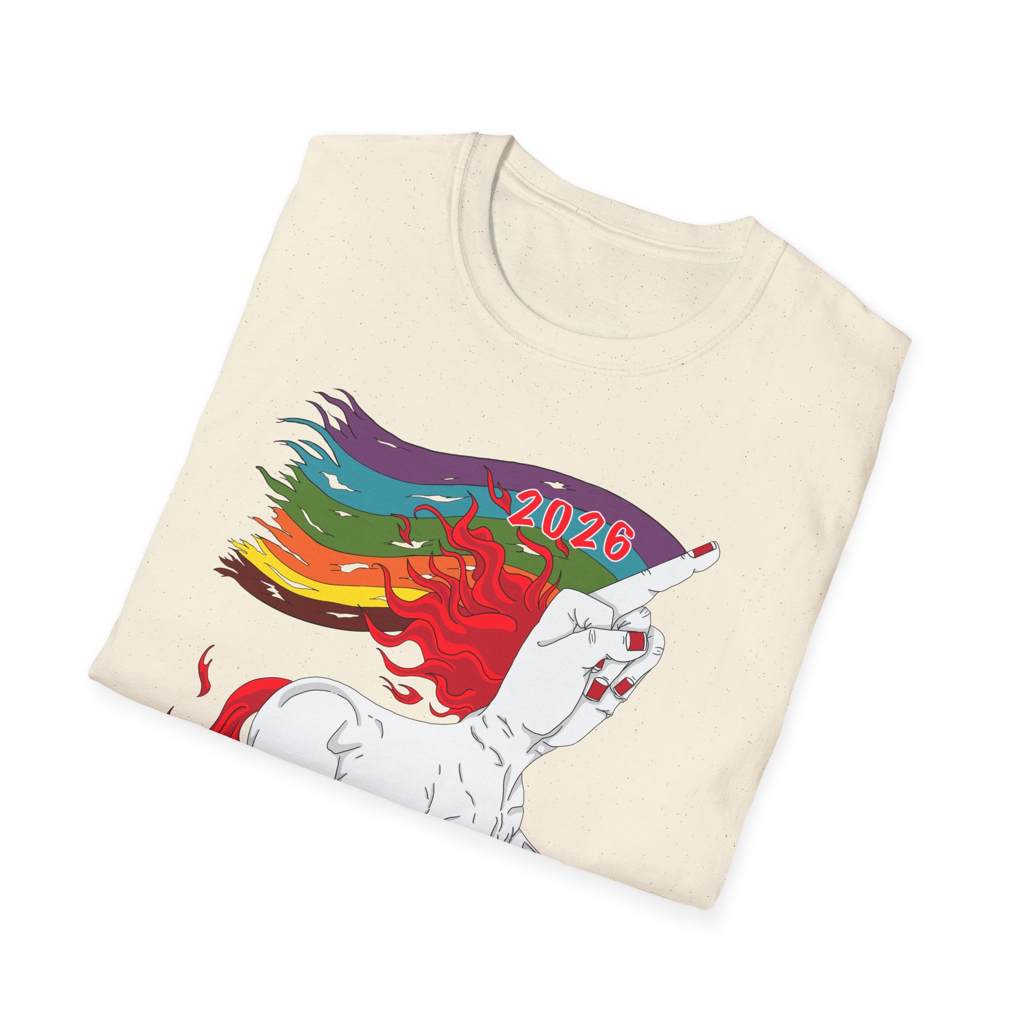 2026 Fire Horse Funny Pride Flag